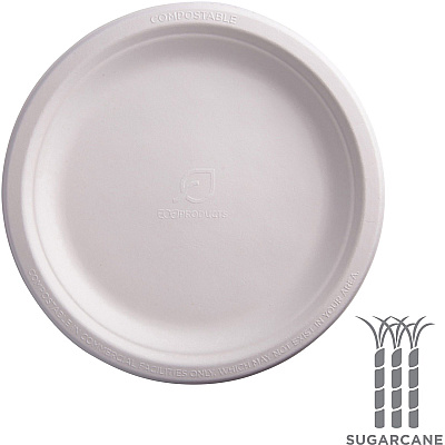 Eco-Products Vanguard 9" Sugarcane Plates (ECOEPP013NFA)