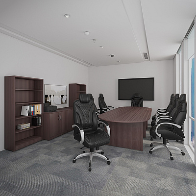 BOSS Hinged Arm Executive Chair (B8871BK)