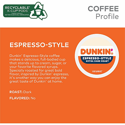 Dunkin Donuts Dunkin Donuts K-Cup Espresso-Style Coffee (GMT1283)