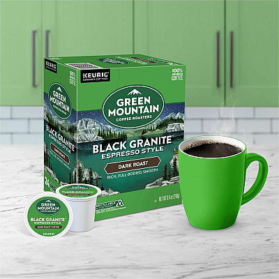 Green Mountain Coffee Roasters K-Cup Black Granite Espresso Style Coffee (GMT9530)