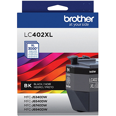 Brother LC402XLBKS Original High Yield Inkjet Ink Cartridge - Black Pack