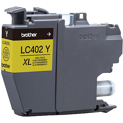 Brother LC402XL Original High (XL) Yield Inkjet Ink Cartridge - Yellow Pack (BRTLC402XLYS)