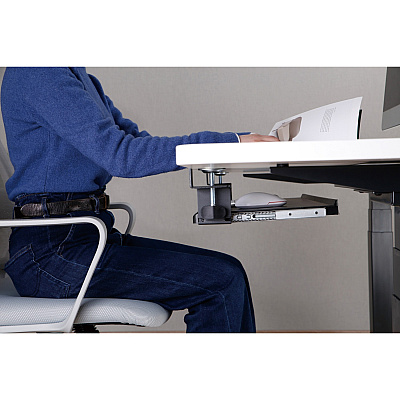 Kantek Clamp Mount for Keyboard - Black (KTKKT175)