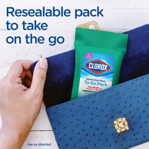 Clorox On The Go Bleach-Free Disinfecting Wipes (60133CT)