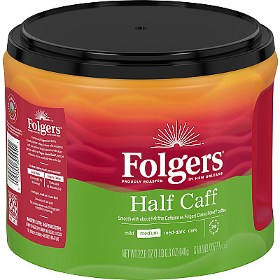 Folgers 1/2 Caff Coffee (FOL30444)