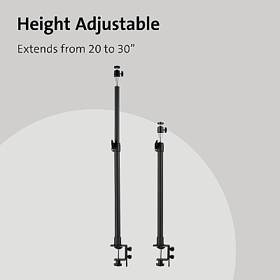 Kensington A1000 Clamp Mount for Microphone, Webcam, Lighting System, Telescope, Boom Arm - Black (KMW87654)