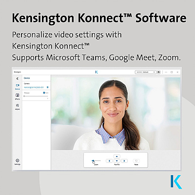 Kensington W2000 Webcam - 30 fps - Black - USB Type C - 1 Pack(s) (KMW81175)