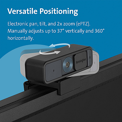 Kensington W2000 Webcam - 30 fps - Black - USB Type C - 1 Pack(s) (KMW81175)