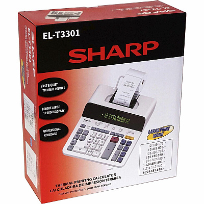 Sharp 12 Digit Thermal Printing Calculator (SHRELT3301)