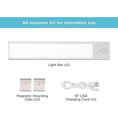 BLACK+DECKER Rechargeable Under Cabinet Lighting Kit (LEDUC91REC)