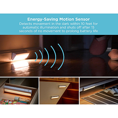 BLACK+DECKER Battery Operated Under Cabinet Light Kit (LEDUC92BAT)