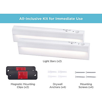 BLACK+DECKER Battery Operated Under Cabinet Light Kit (LEDUC92BAT)