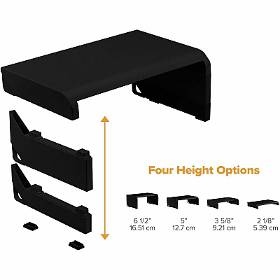 Stanley Bostitch Stanley Bostitch Adjustable Monitor Stand (BOSKTSTANDBLK)