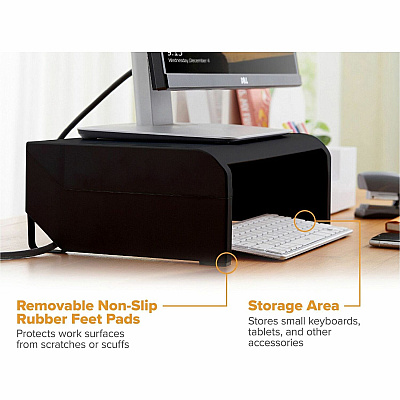 Stanley Bostitch Stanley Bostitch Adjustable Monitor Stand (BOSKTSTANDBLK)
