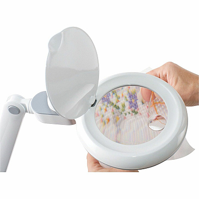 OttLite Space-Saving LED Magnifier Desk Lamp (CSG9708CSHPR)