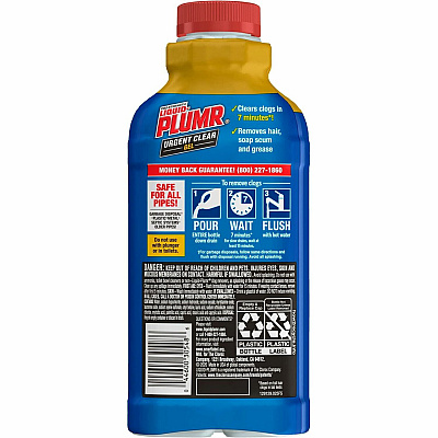 Liquid Plumr Liquid Plumr Urgent Clear Pro-Strength Clog Remover (CLO30548)