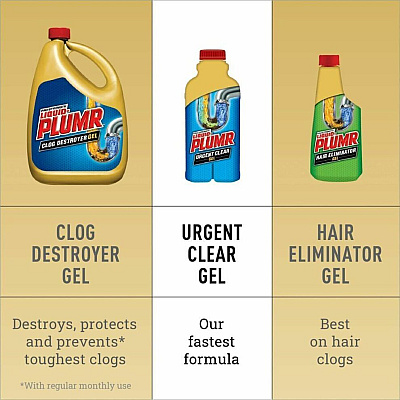 Liquid Plumr Liquid Plumr Urgent Clear Pro-Strength Clog Remover (CLO30548)