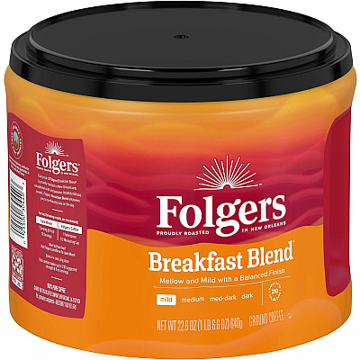 Folgers Ground Breakfast Blend Coffee (FOL30440)