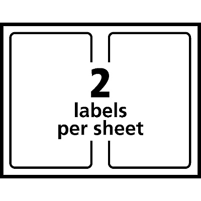 Avery Internet Shipping Labels, 5.5" x 8.5" , 200 Total (05126)