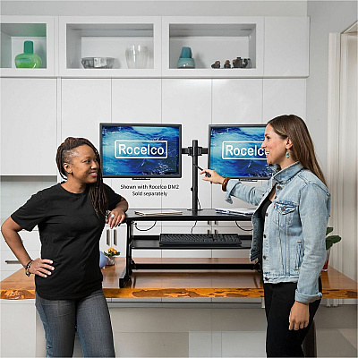 Rocelco DADR 37.4" Deluxe Adjustable Desk Riser (RDADRB)