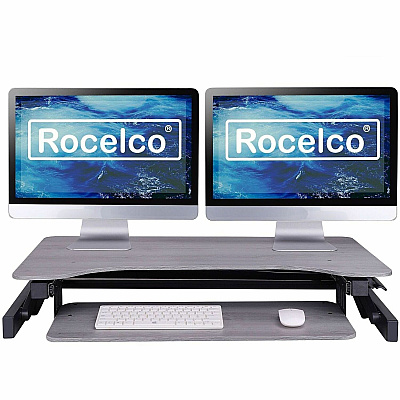 Rocelco DADRG - Sit Stand Desk Riser (RDADRG)