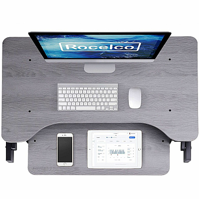 Rocelco DADRG - Sit Stand Desk Riser (RDADRG)