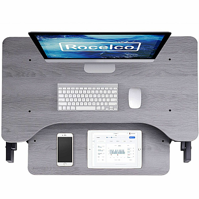 Rocelco DADRG - Sit Stand Desk Riser (RDADRG)