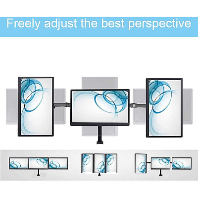 Rocelco RDM3 Desk Mount for LCD Monitor, LED Monitor, Display Stand