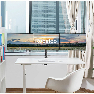 Rocelco RDM3 Desk Mount for LCD Monitor, LED Monitor, Display Stand