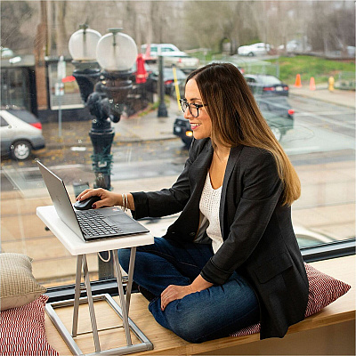 Rocelco PDR Portable Desk Riser (RPDRW)