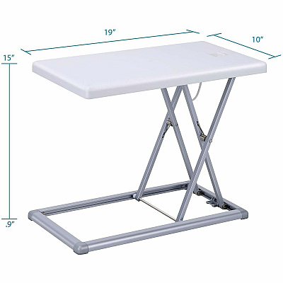 Rocelco PDR Portable Desk Riser (RPDRW)