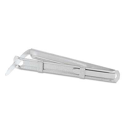 ACCO Premium Two-Piece Two-Prong Paper Fastener Base and Compressor Sets, 1" Capacity, 2.75" Center to Center, Silver, 50/Box (ACC70012)