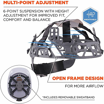 ergodyne 8966 Lightweight Cap-Style Hard Hat (EGO60223)