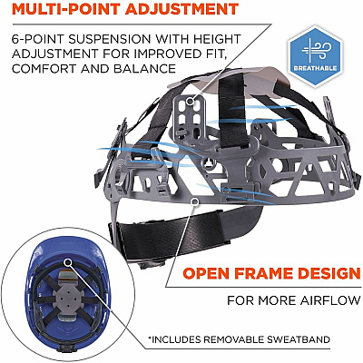 ergodyne 8966 Lightweight Cap-Style Hard Hat (EGO60271)
