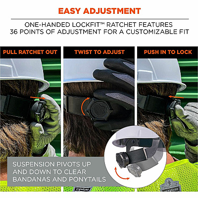 ergodyne 8966 Lightweight Cap-Style Hard Hat (EGO60270)