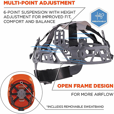ergodyne 8966 Lightweight Cap-Style Hard Hat (EGO60270)
