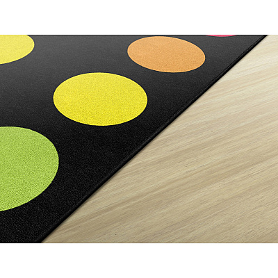 Flagship Carpets Schoolgirl Style Rainbow Dots Rug (CA212844SG)