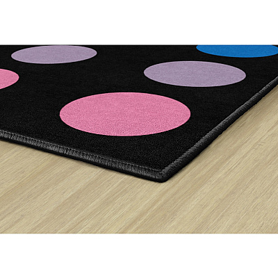 Flagship Carpets Schoolgirl Style Rainbow Dots Rug (CA212844SG)