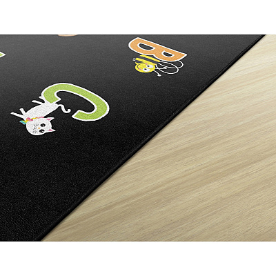 Flagship Carpets Schoolgirl Alphabet Pictures Rug (CA218144SG)