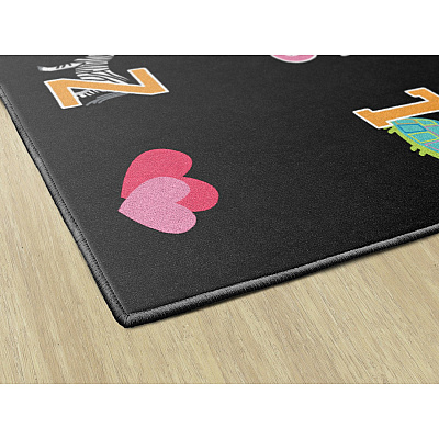 Flagship Carpets Schoolgirl Alphabet Pictures Rug (CA218144SG)