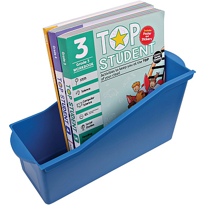 deflecto Antimicrobial Kids Book Bin (DEF39508BLU)