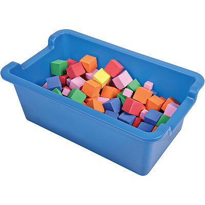 deflecto Antimicrobial Rectangular Storage Bin (DEF39510BLU)