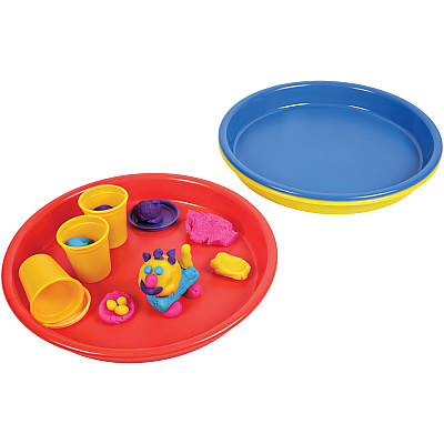 deflecto Kids Antimicrobial Round Craft Tray (DEF39514BLU)