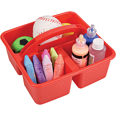 deflecto Antimicrobial Kids Storage Caddy (DEF39505RED)