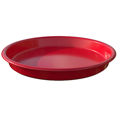 deflecto Kids Antimicrobial Round Craft Tray (DEF39514RED)