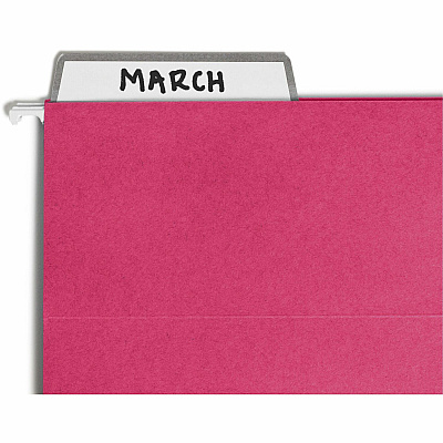 Smead Protab Filing System with 20 Letter Size Hanging File Folders, 24 ProTab 1/3-Cut Tab labels, and 1 eraser (SMD64197)
