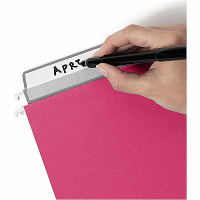 Smead Protab Filing System with 20 Letter Size Hanging File Folders, 24 ProTab 1/3-Cut Tab labels, and 1 eraser (SMD64197)