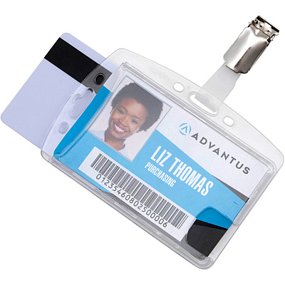 Advantus Plastic ID Card Holders (AVT76130)