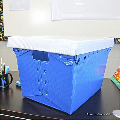 Flipside Translucent Plastic Storage Postal Tote Lid - 4 Pack (FLP40202)