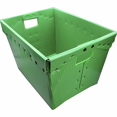 Flipside Primary Assorted Plastic Storage Postal Tote - 4 Pack (FLP40192)